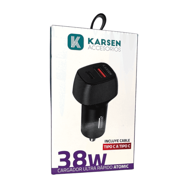 Cargador Auto Rapido 38w Karsen