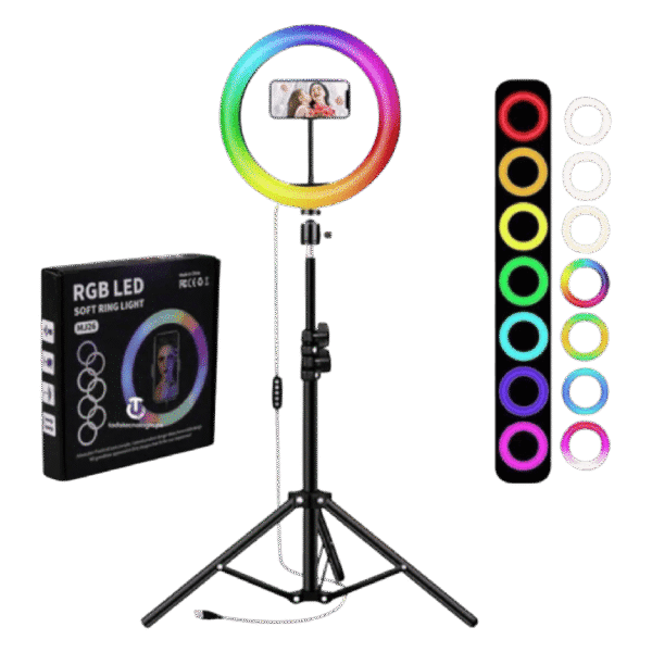 Aro de luz RGB Led 36cm c/ Soporte